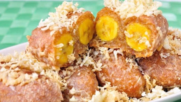 Bánh chuối Khao Mao Tod giòn giòn bánh truyền thống thái lan được yêu thích