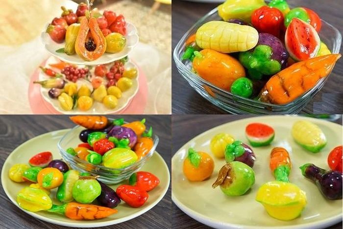 Món bánh truyền thống Thái Lan được làm từ đậu xanh cực bắt mắt: Nguồn: Luhanhvietnam